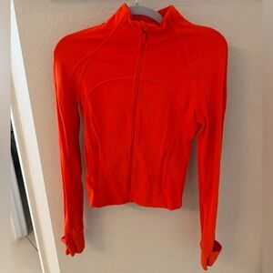 Lululemon Crop Define Jacket Solar Orange